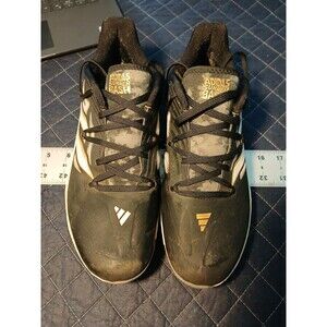 Adidas Adizero Afterburner 9 they are a Size 7.5 Turf Baseball Shoe Black Silver